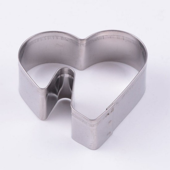 Kurabiye Kalibi Kalp - Edelstahl-keksform-Ge-herz - Mytortenland